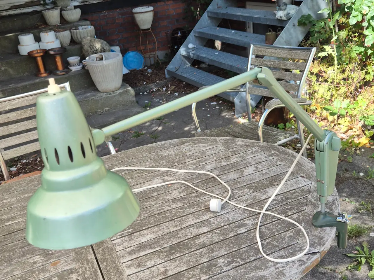 Billede 15 - Fed fransk arkitektlampe med industrielt udtryk