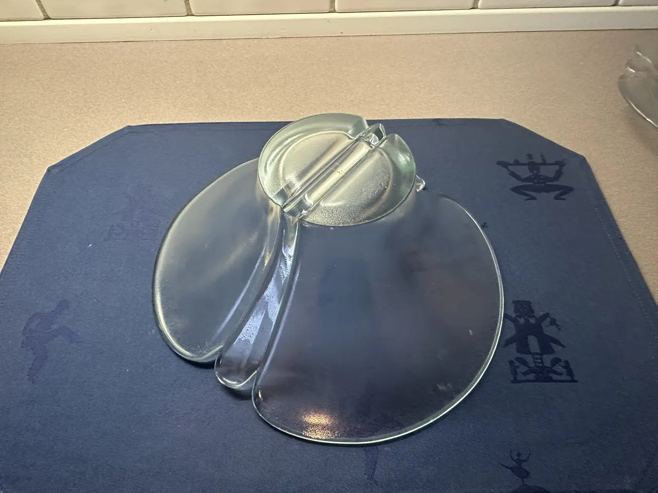 Billede 5 - Holmegaard "Lilje" fad og skål matteret glas
