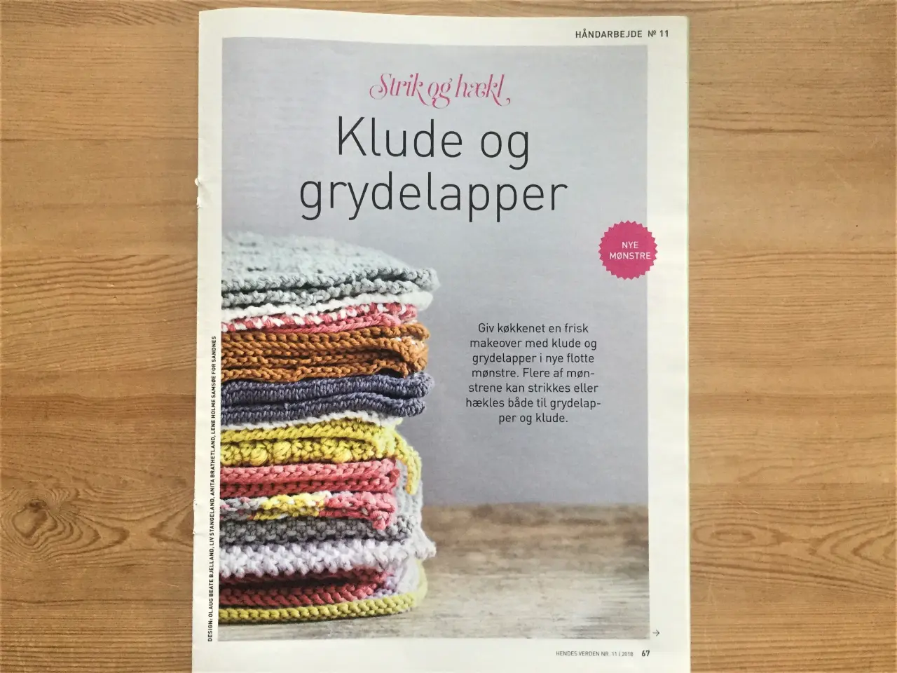 Billede 1 - Strik og hækl grydelapper og klude