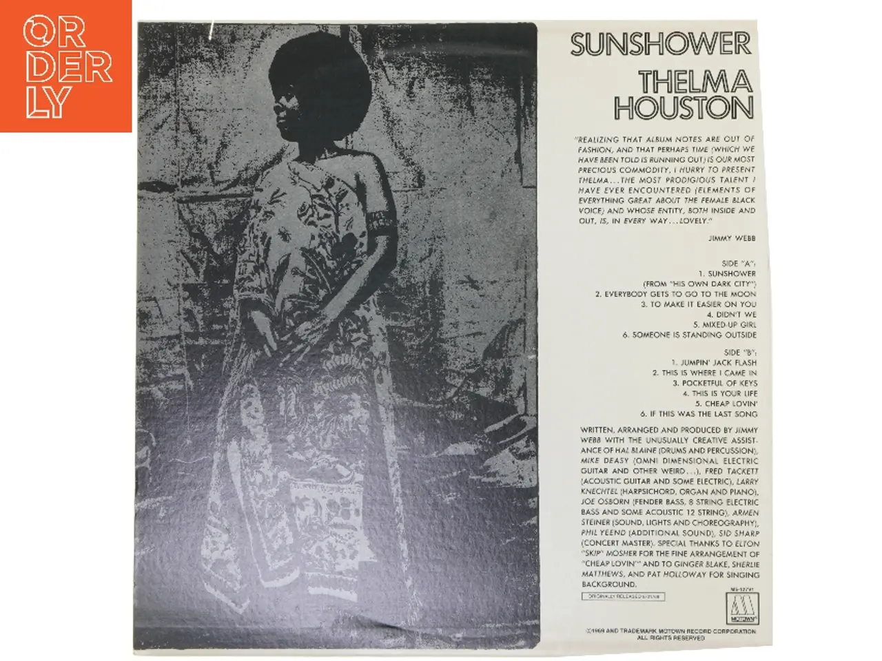 Billede 2 - Thelma Houston Sunshower Vinyl LP