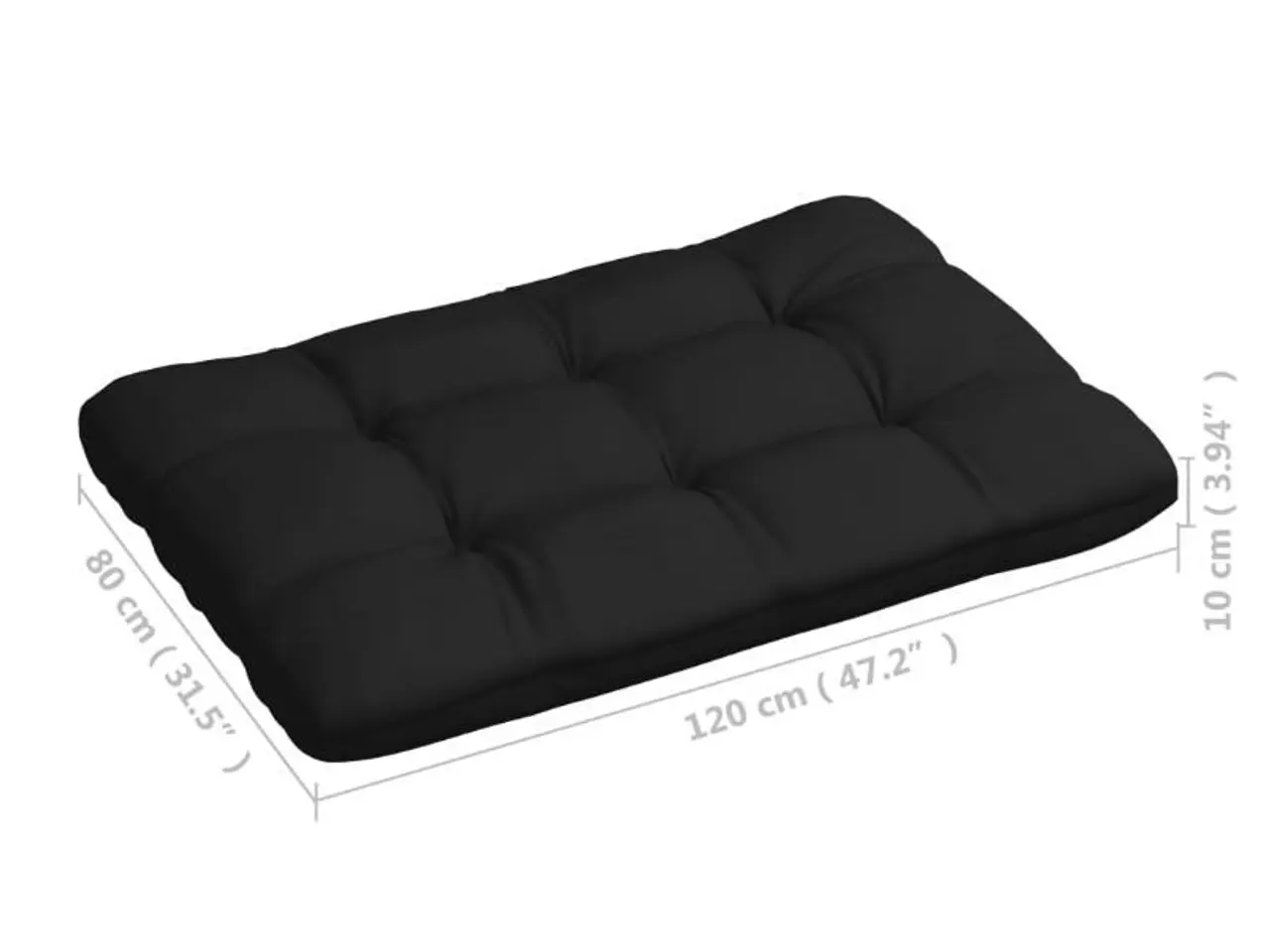 Billede 8 - Hynder til pallesofa 7 stk. sort