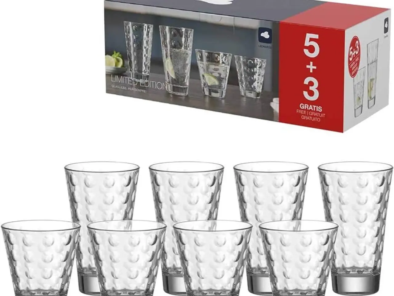 Billede 1 - Glas sæt 8 stk, Leonardo