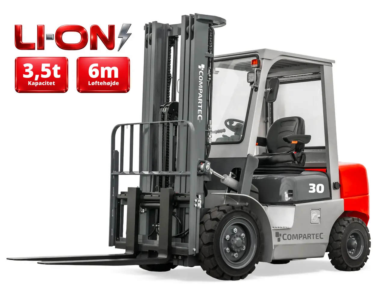 Billede 1 - Silverfox E35 Elektrisk gaffeltruck - 3500 kg, 6000 mm