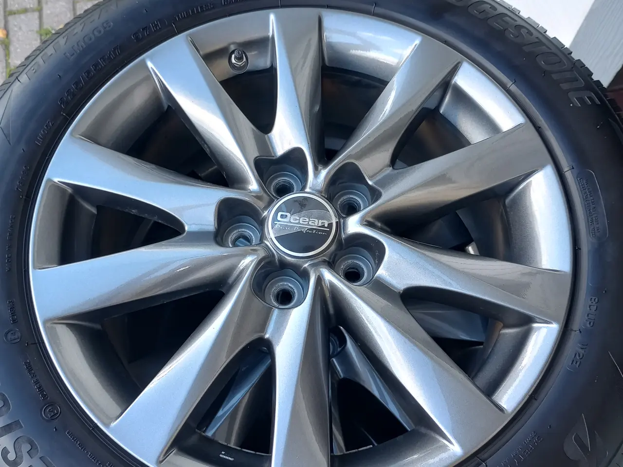 Billede 2 - Nye 17" alufælge 5x114,3 ink Bridgestone, TPMS