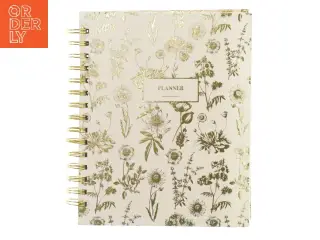 Spiralbundet planner med blomstermotiv fra Søstrene Grene