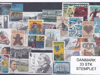 Danmark Samling - 33 Stk. Stemplet/Ustemplet