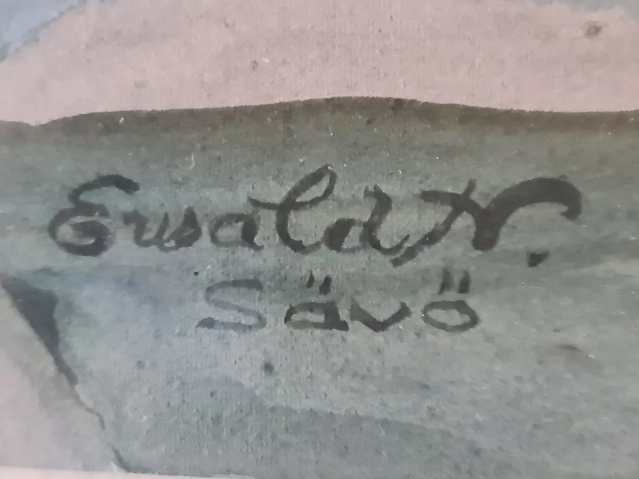 Billede 2 - Original svensk skærgårdsakvarel – Ewald N. – Sävö