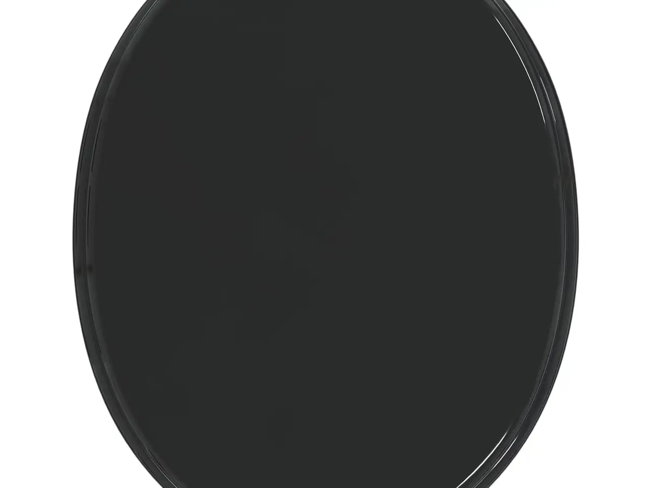 Billede 4 - Blødt-lukkende toiletsæde i MDF - sort 44 × 38 cm