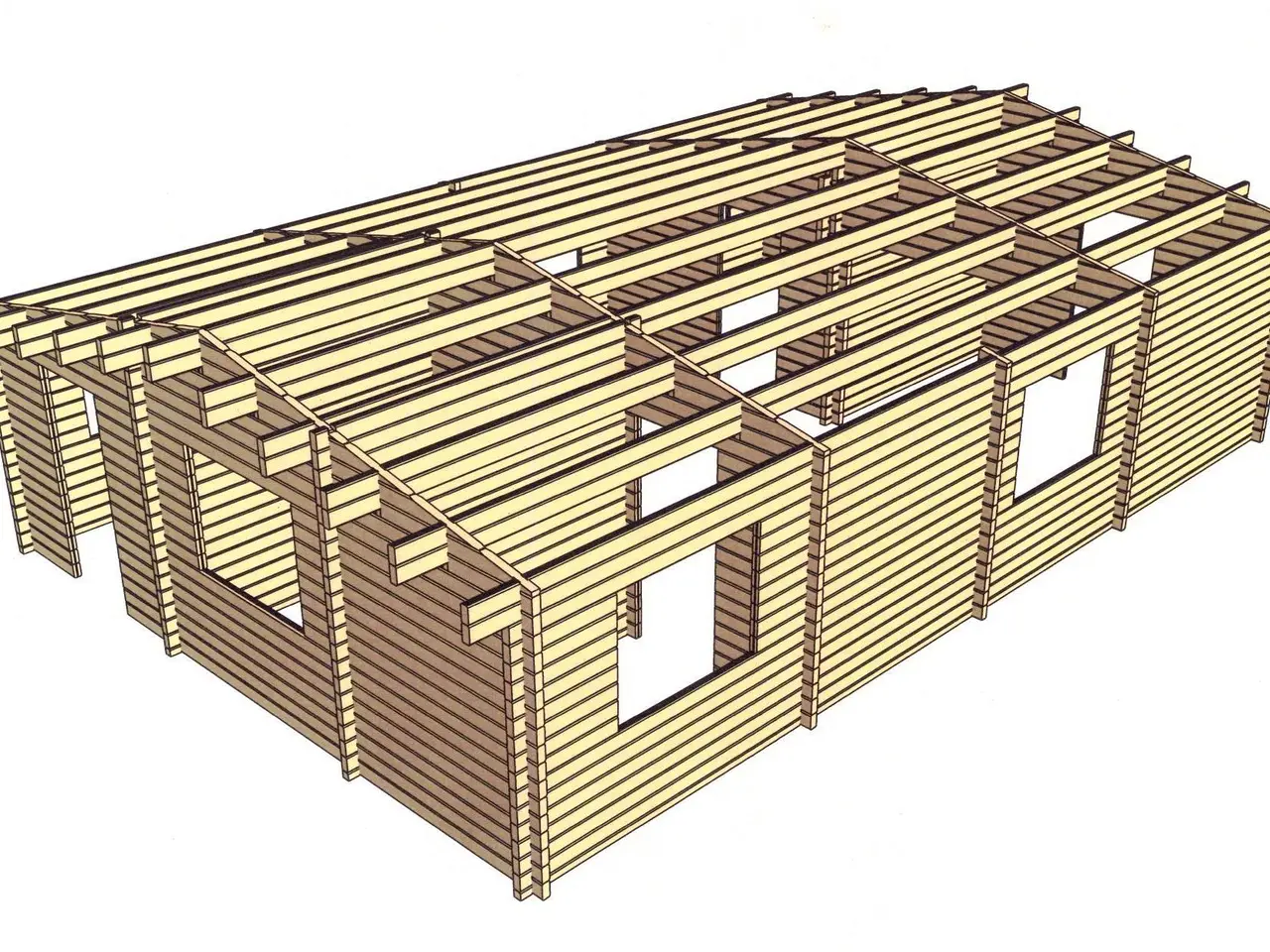 Billede 3 - Træhus Modificeret i 66 mm + ekstra planker LÆS