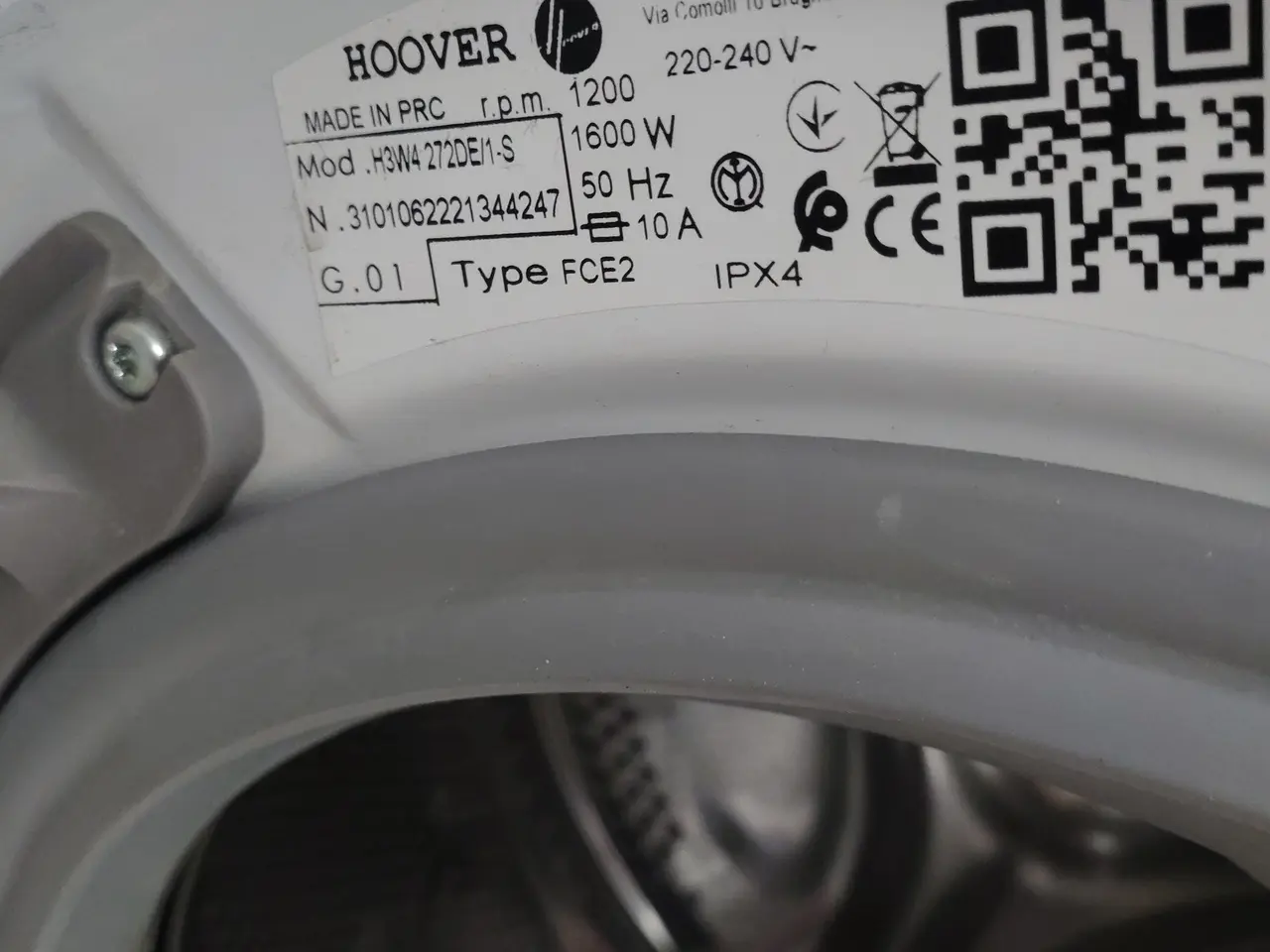 Billede 6 - Vaskemaskine, brugt. Slank model HOOVER