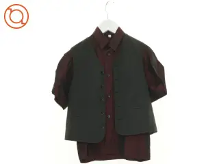 Skjorte med vest fra Here + there (str. 128 cm)