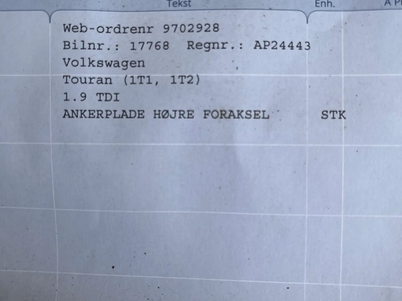 Billede 3 - Ankerplader til volkswagen