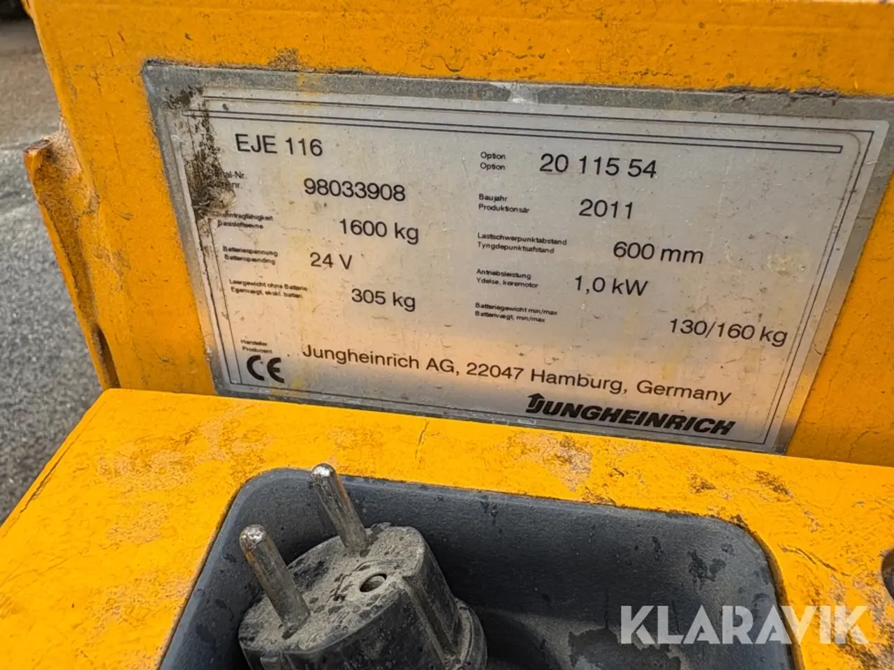 Billede 5 - Palletruck Jungheinrich EJE 116