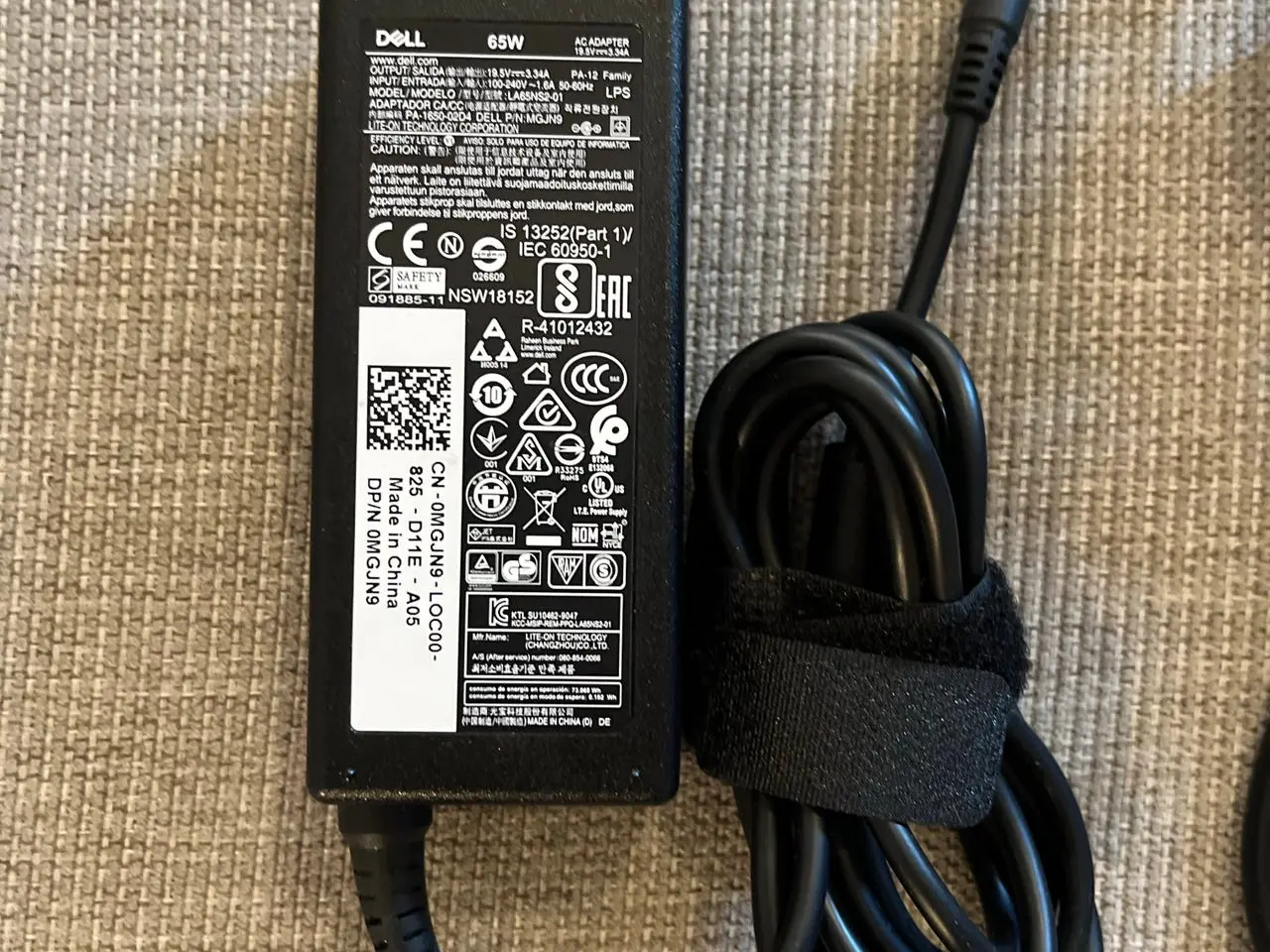 Billede 2 - Dell 65W adapter / oplader til bærbar (4mm)