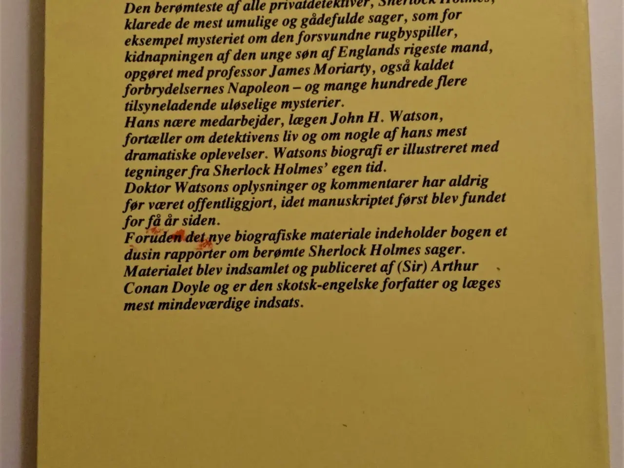 Billede 2 - Detektiven Sherlock Holmes-hans liv,sager og event
