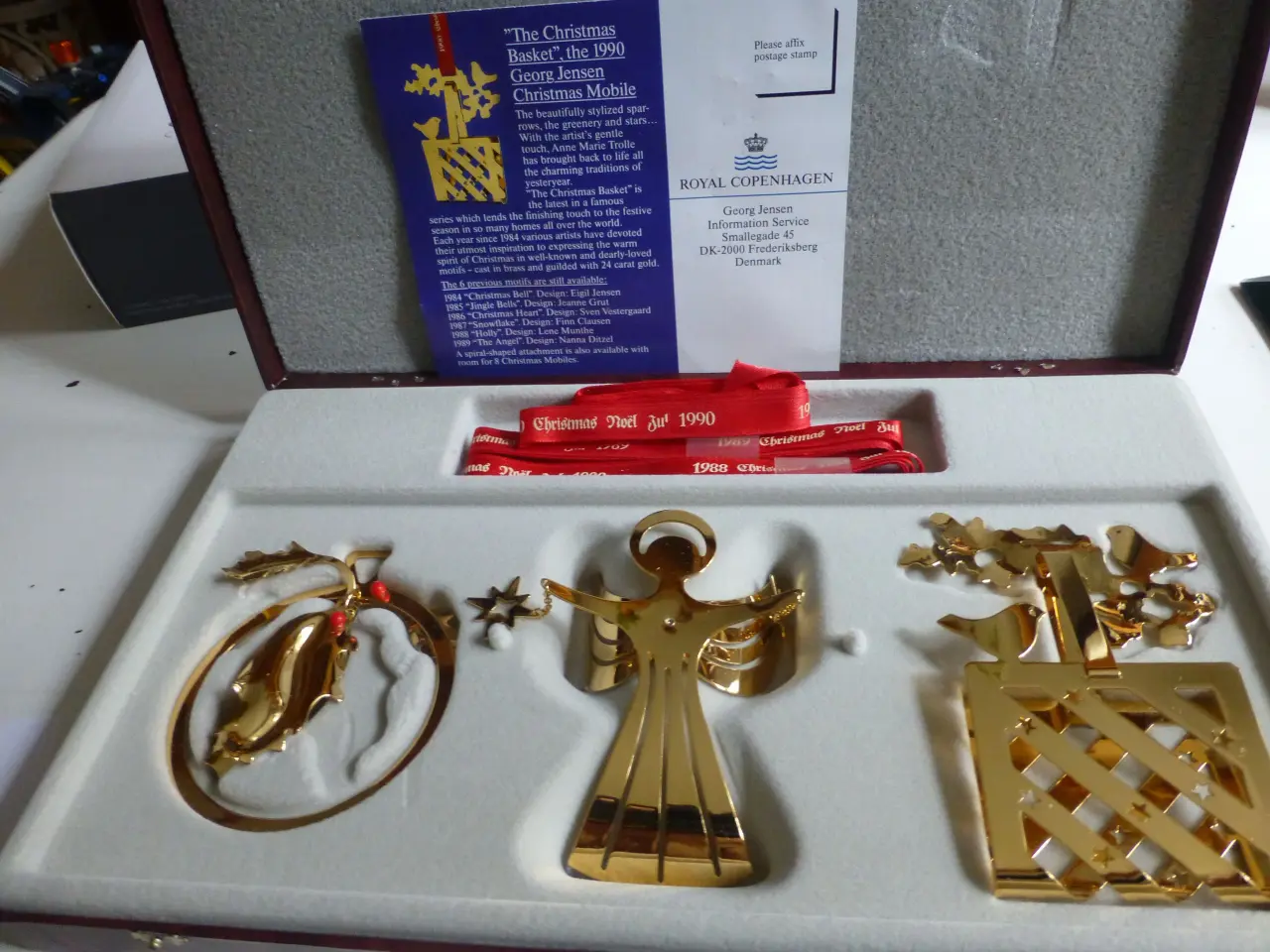Billede 1 - Georg Jensen Uro 1988 1989 1990 I Æske