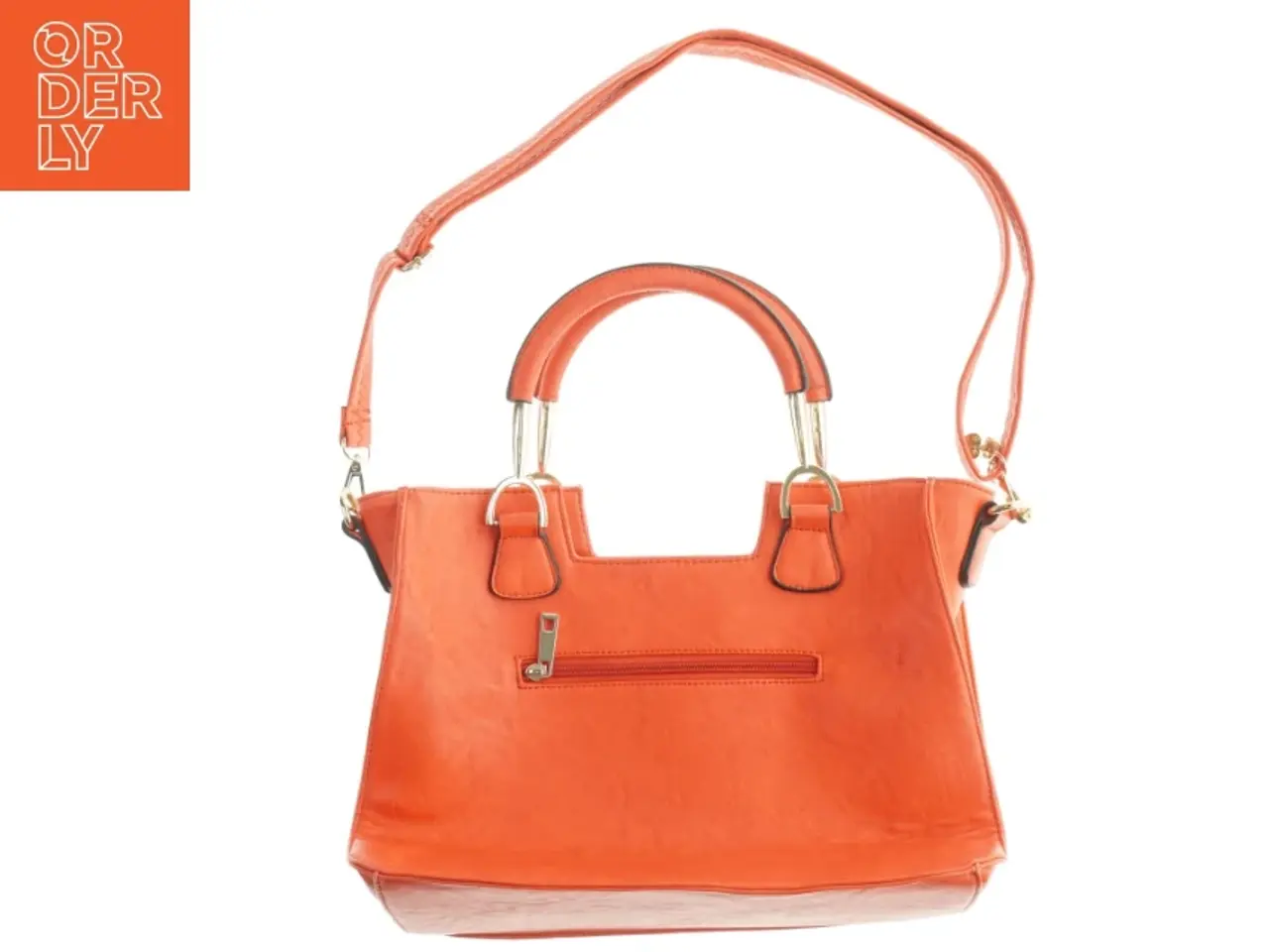 Billede 1 - Orange skuldertaske (str. 37. x 25 cm)