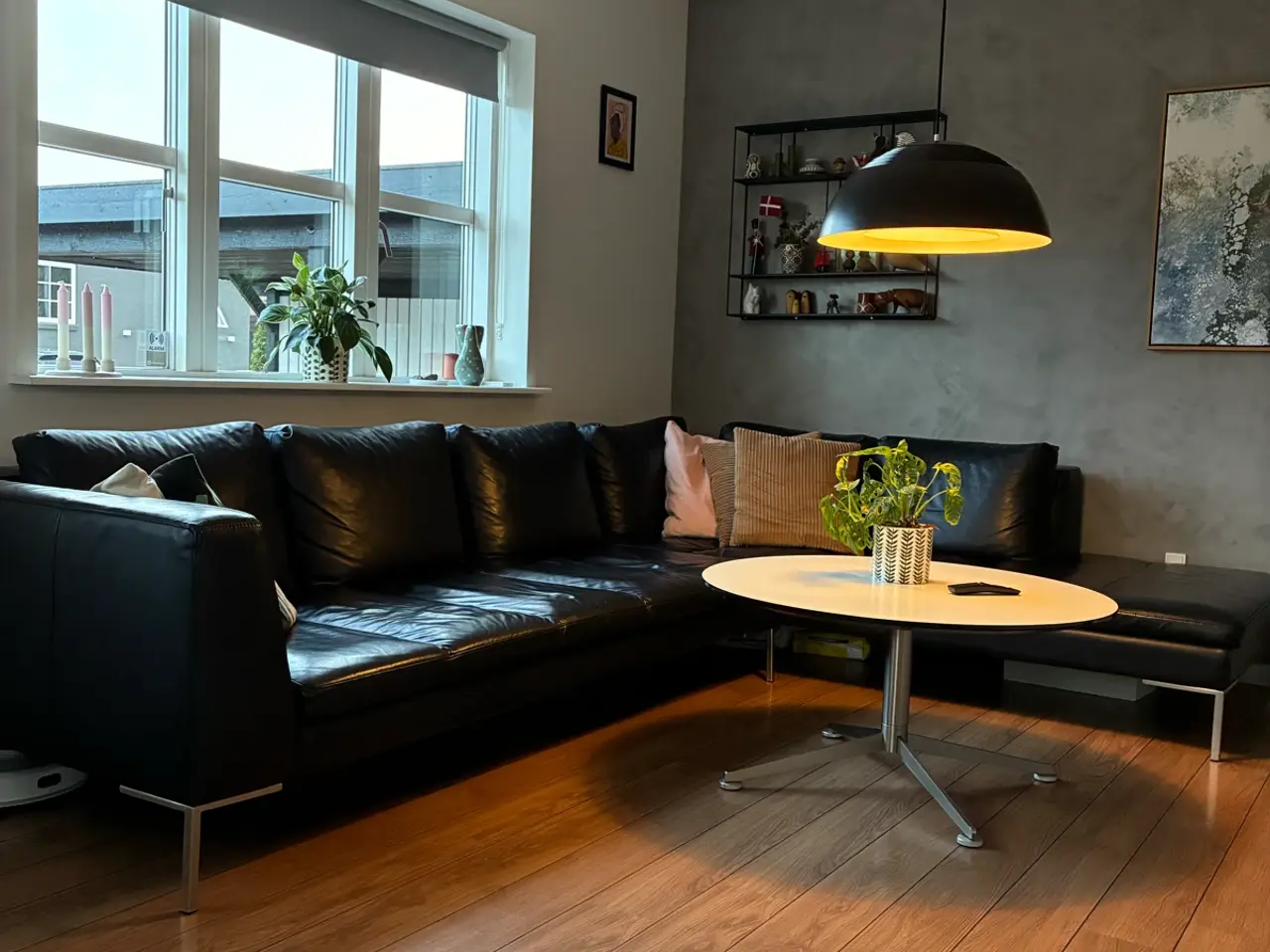 Billede 5 - Nordskov lædersofa med chaiselong fra Ilva
