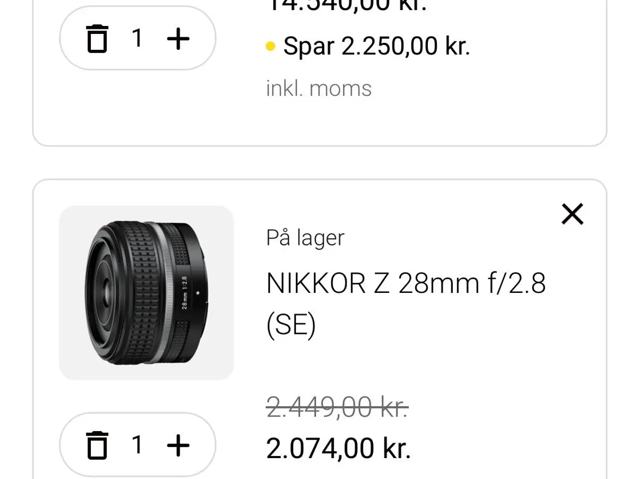 Billede 7 - Nikon Zf med grib og objektiv