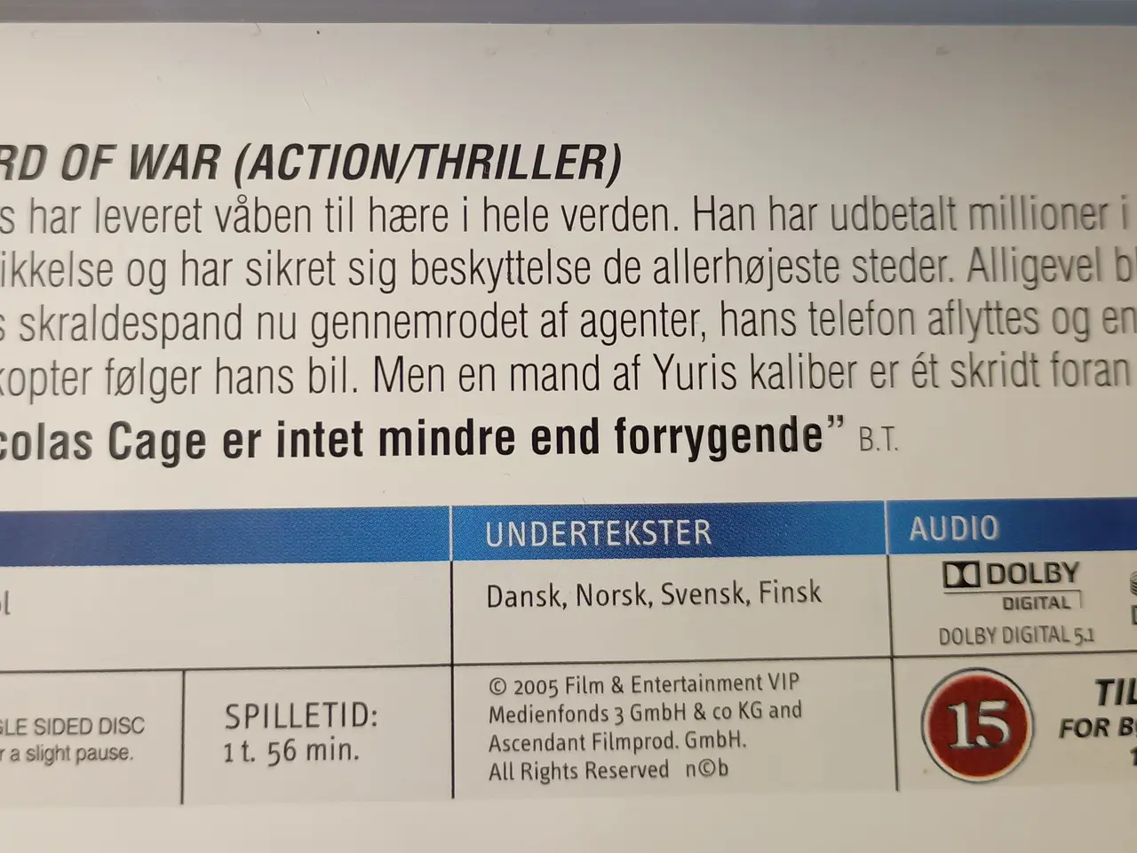 Billede 3 - Tre film til ens pris.