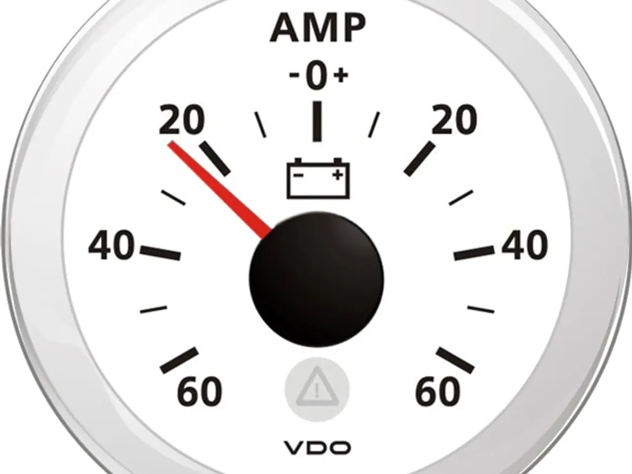 Billede 1 - VDO amperemeter 60 A – hvid, Ø52 mm
