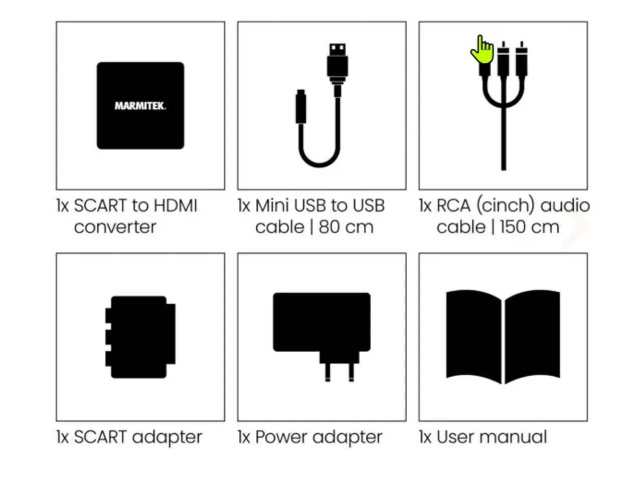 Billede 6 - Marmitek Connect AH31 SCART/RCA - HDMI konverter