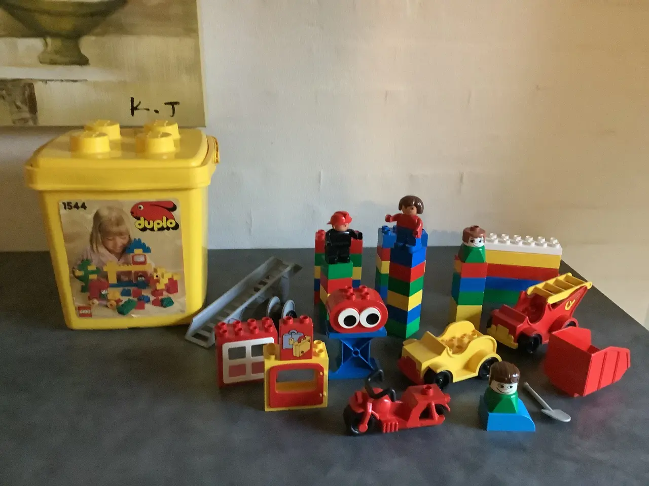 Billede 2 - Duplo med opbevarings kasse og 2 plader