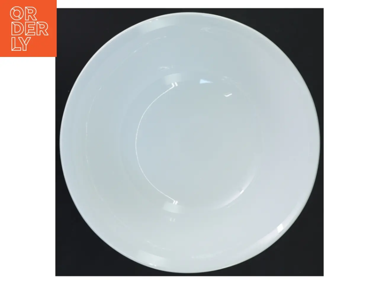 Billede 3 - Hvid porcelænsskål (str. Ø 25,5x8 cm)
