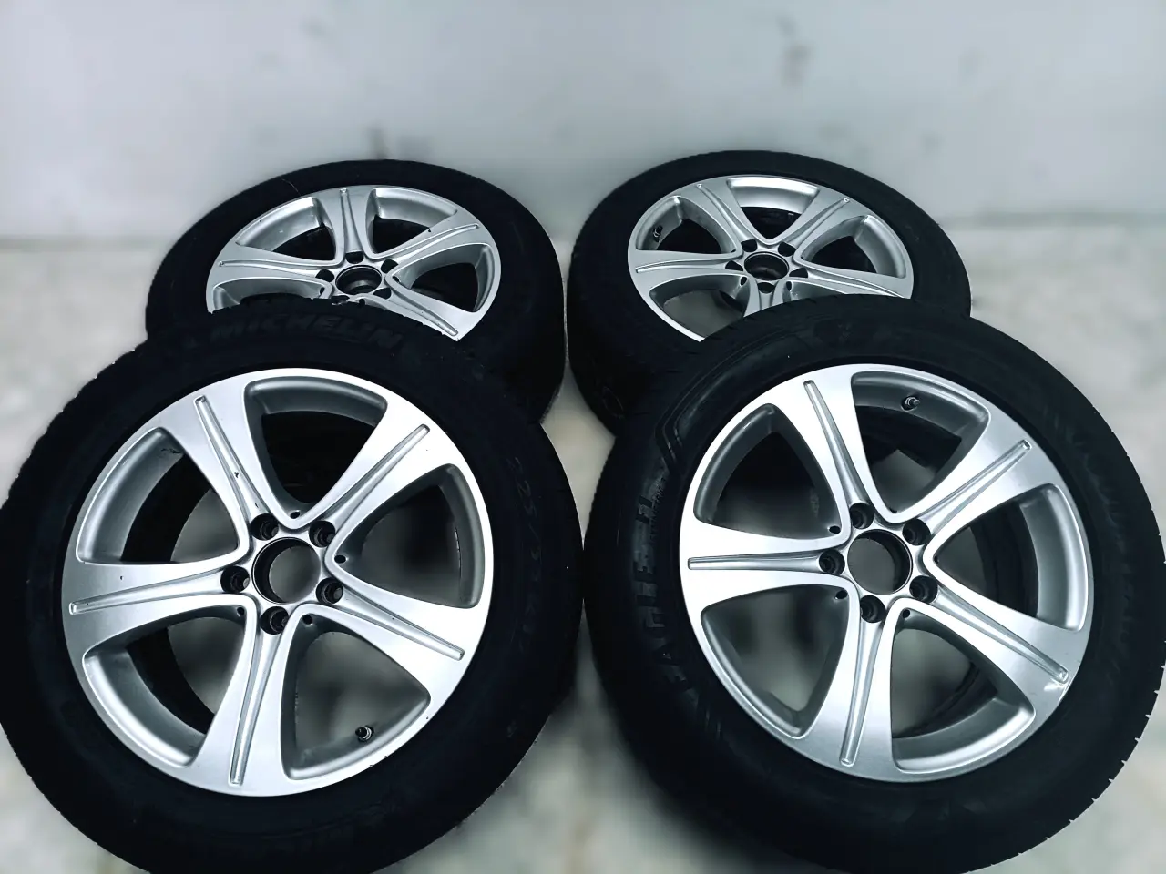 Billede 3 - 5x112 17" ET40 nav 66,6ø Mercedes sommersæt Inkl.T