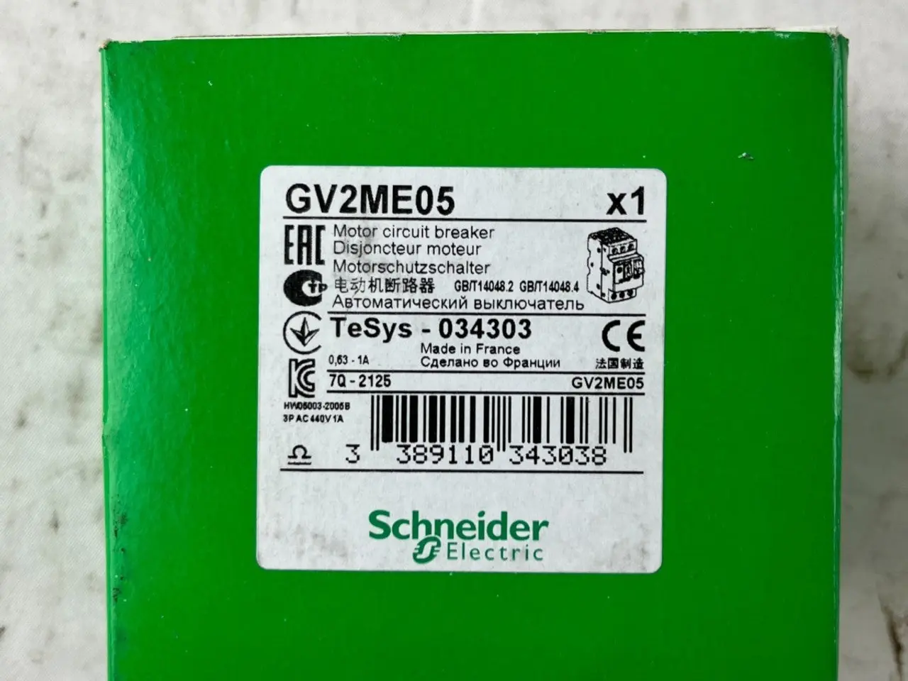 Billede 2 - Schneider Electric GV2ME05 Motor automatsikring A