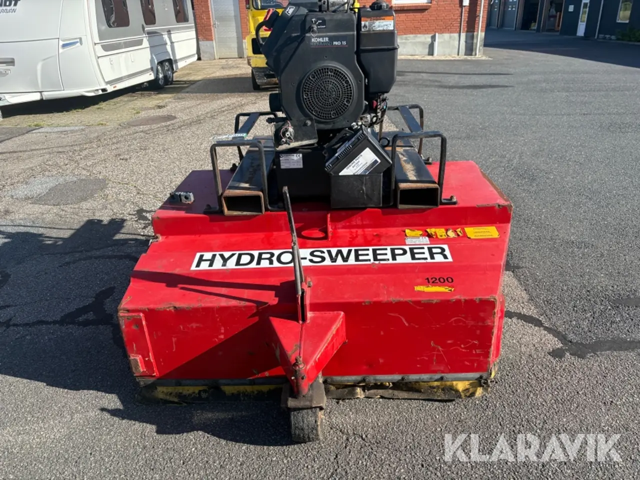 Billede 2 - Kost med opsamler Hydromann 1200 hydro-sweeper til gaffeltruck
