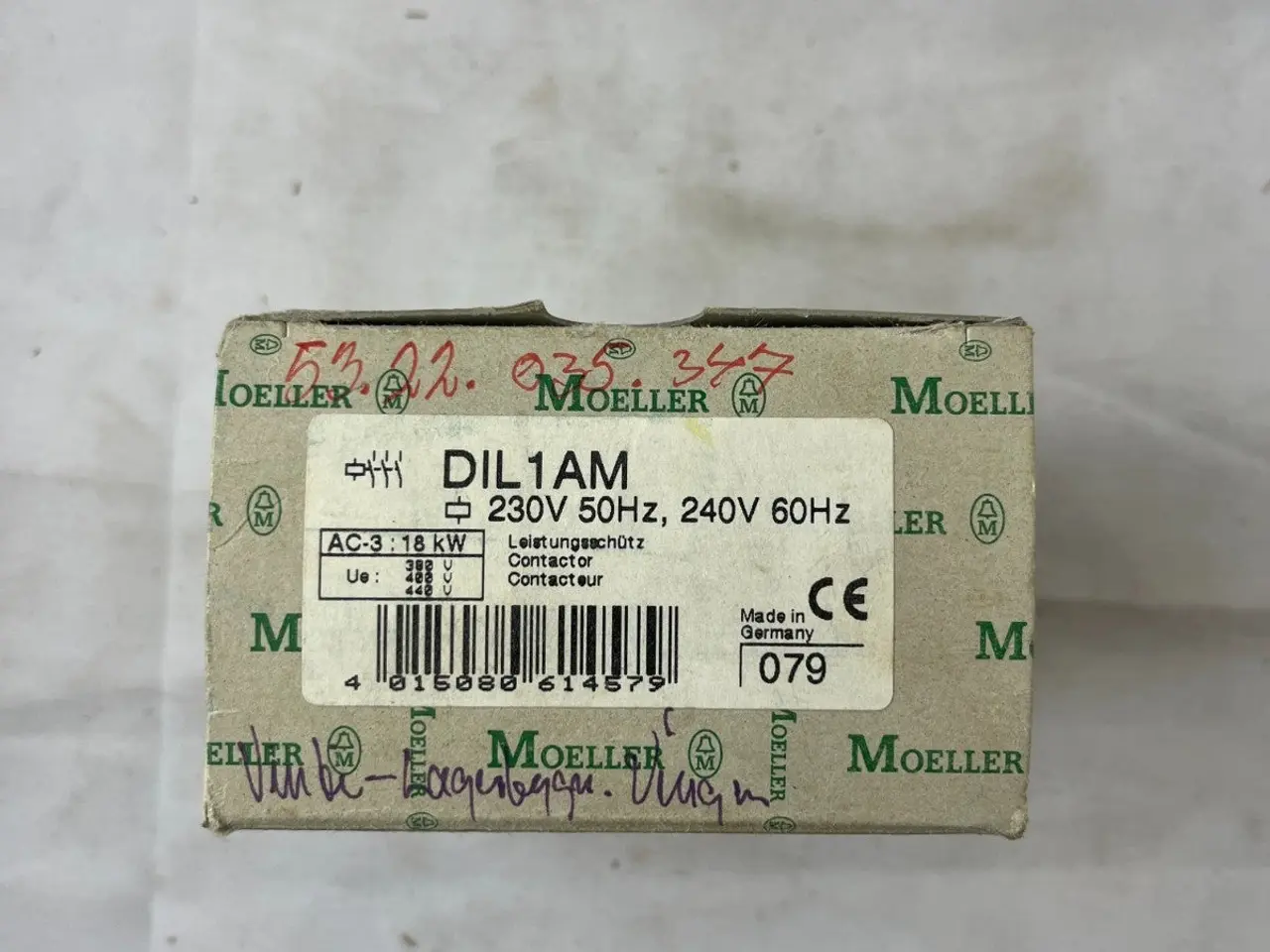 Billede 3 - Klöckner Moeller DIL1AM kontaktor 3-Pole 55A Coil