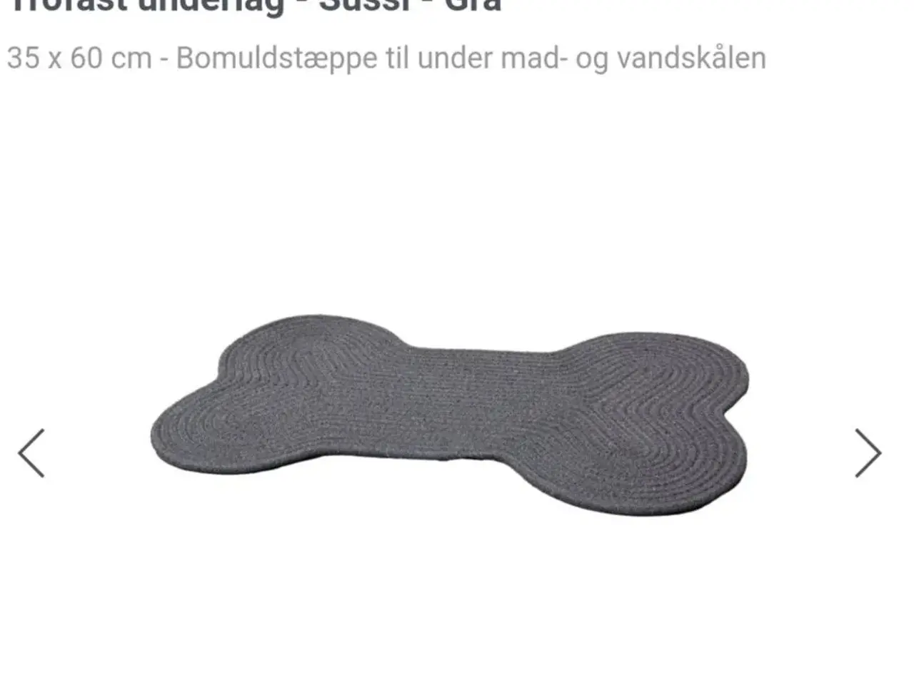 Billede 1 - Underlag til mad og vandskål.