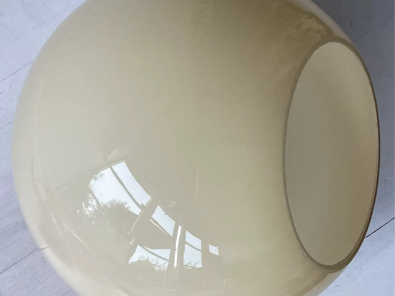 Billede 6 - Ældre kugle/globe loftslampe i glas