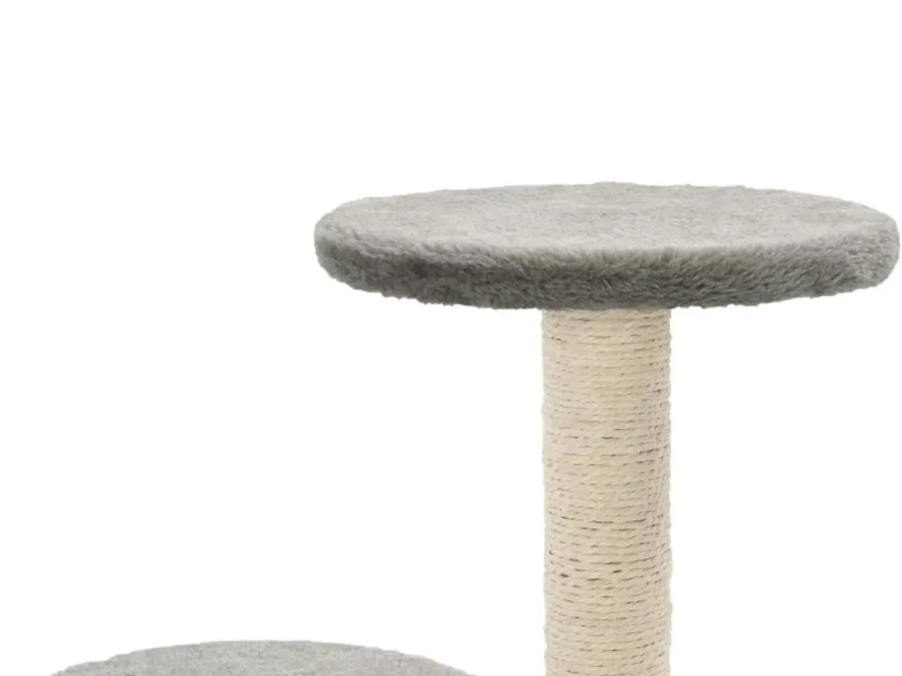 Billede 6 - Kradsetræ med sisalstolper 60 cm - grå kattetræ med hus og platforme