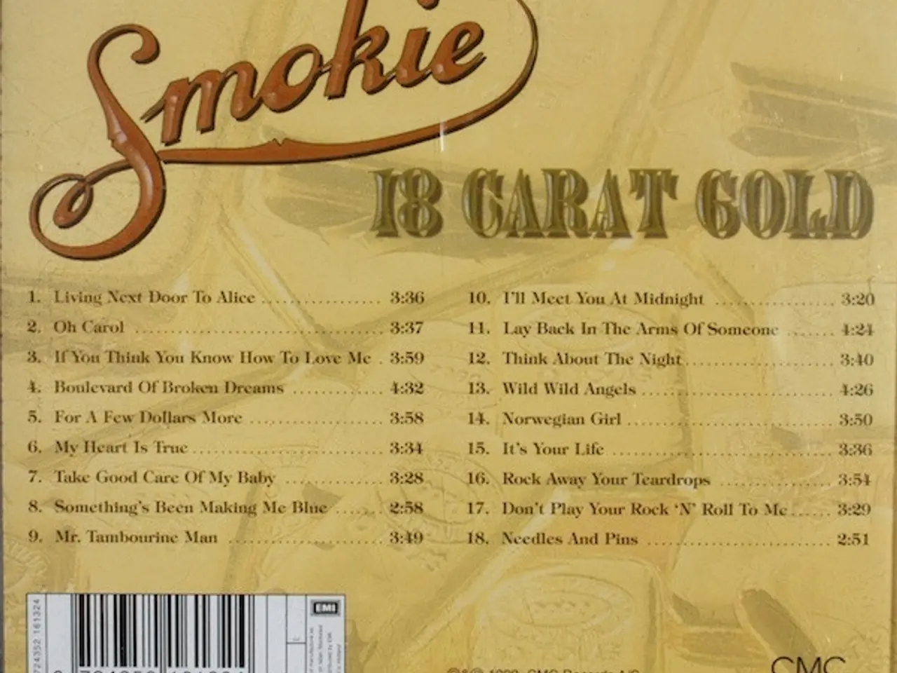 Billede 2 - Smokie – 18 Carat Gold – CD