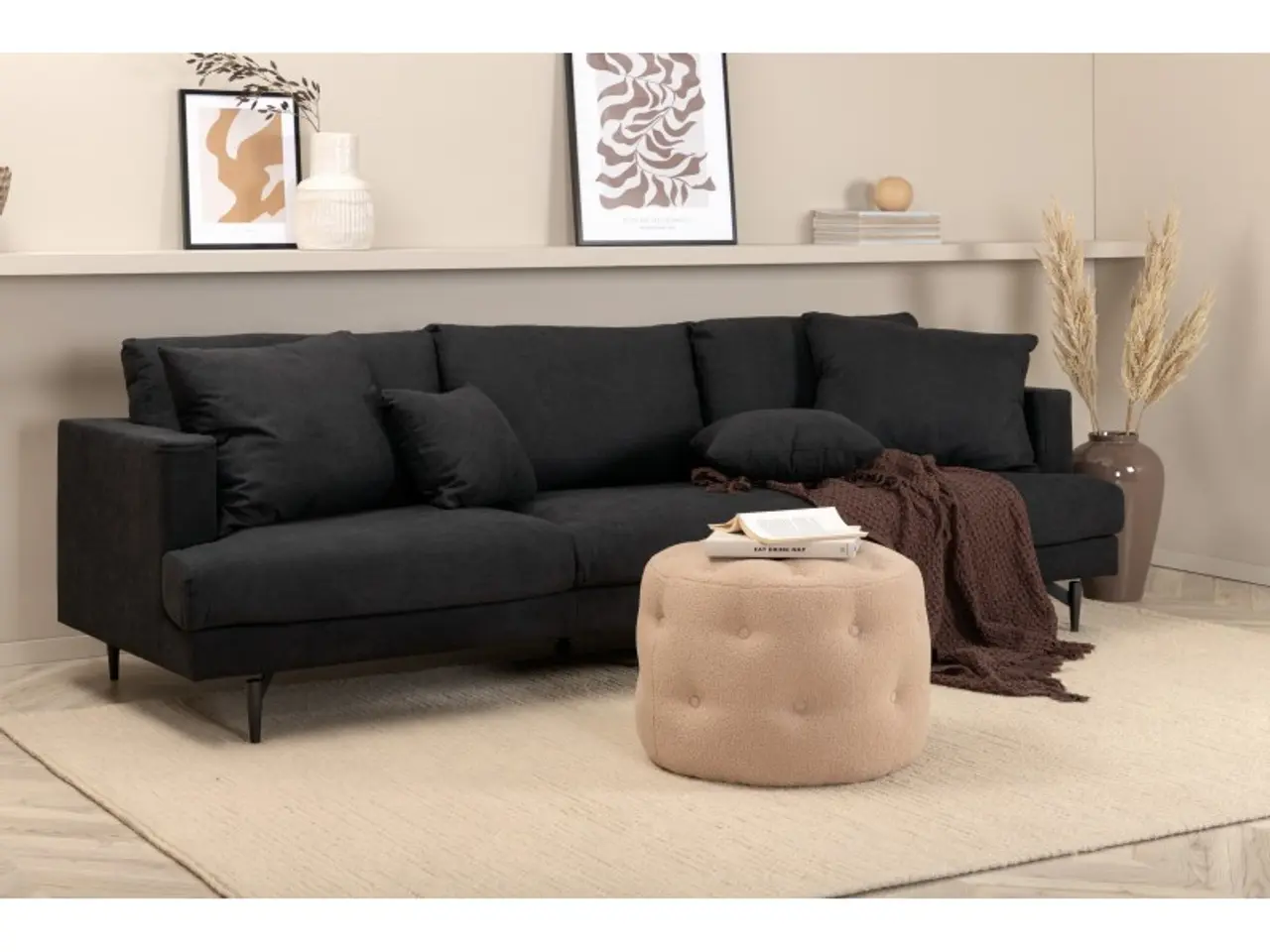 Billede 13 - Sofia 3 personers Sofa - Sort