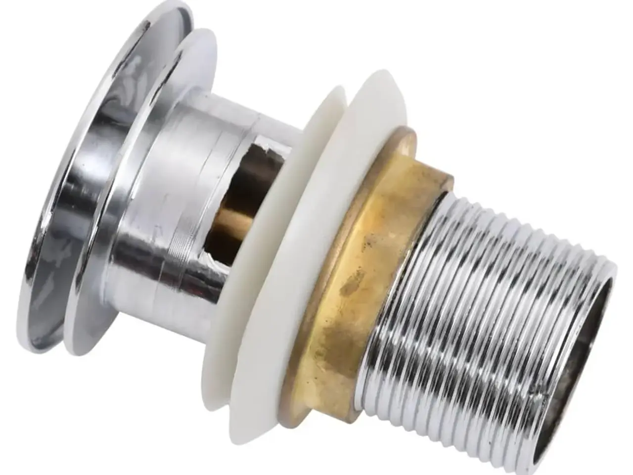 Billede 6 - Trykafløb med overløb 6,4 × 6,4 × 9,1 cm - krom pop-up