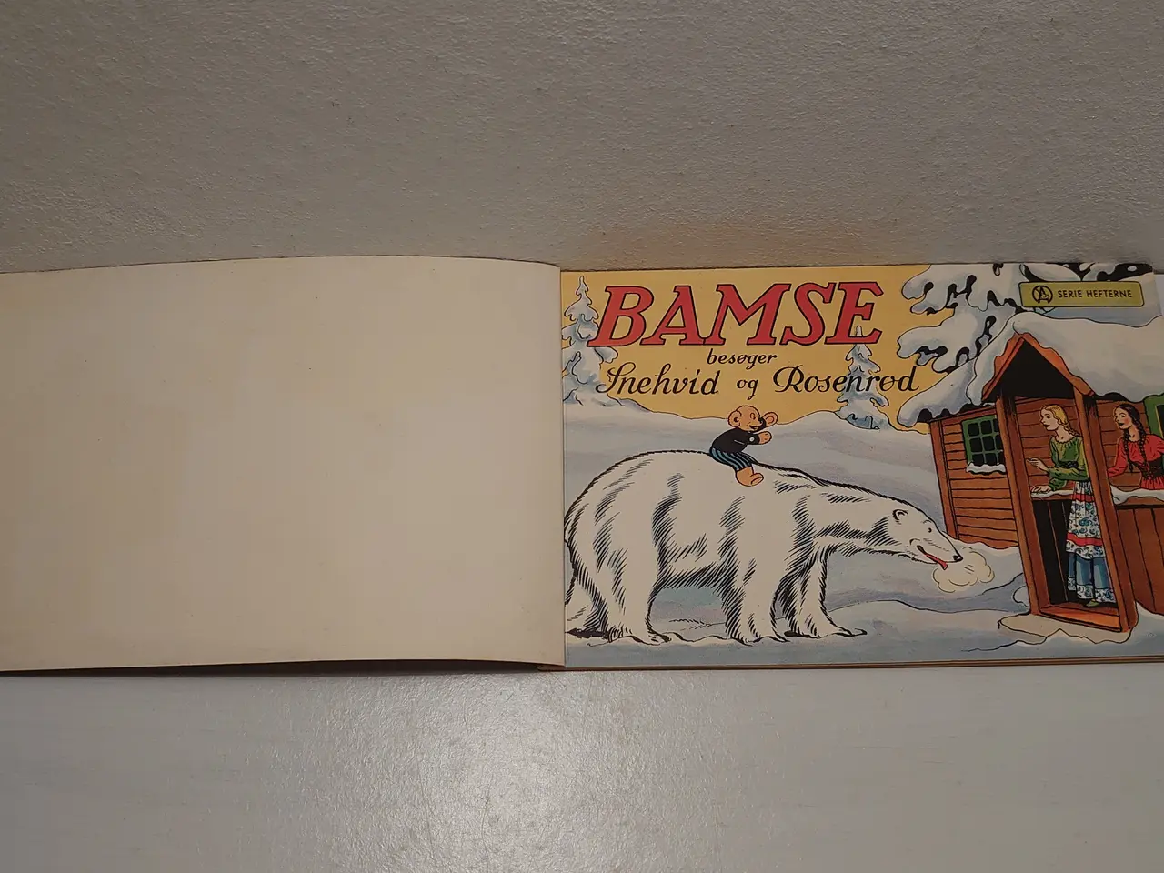 Billede 3 - Bamse besøger Snehvid og Rosenrød. Nr26,1948