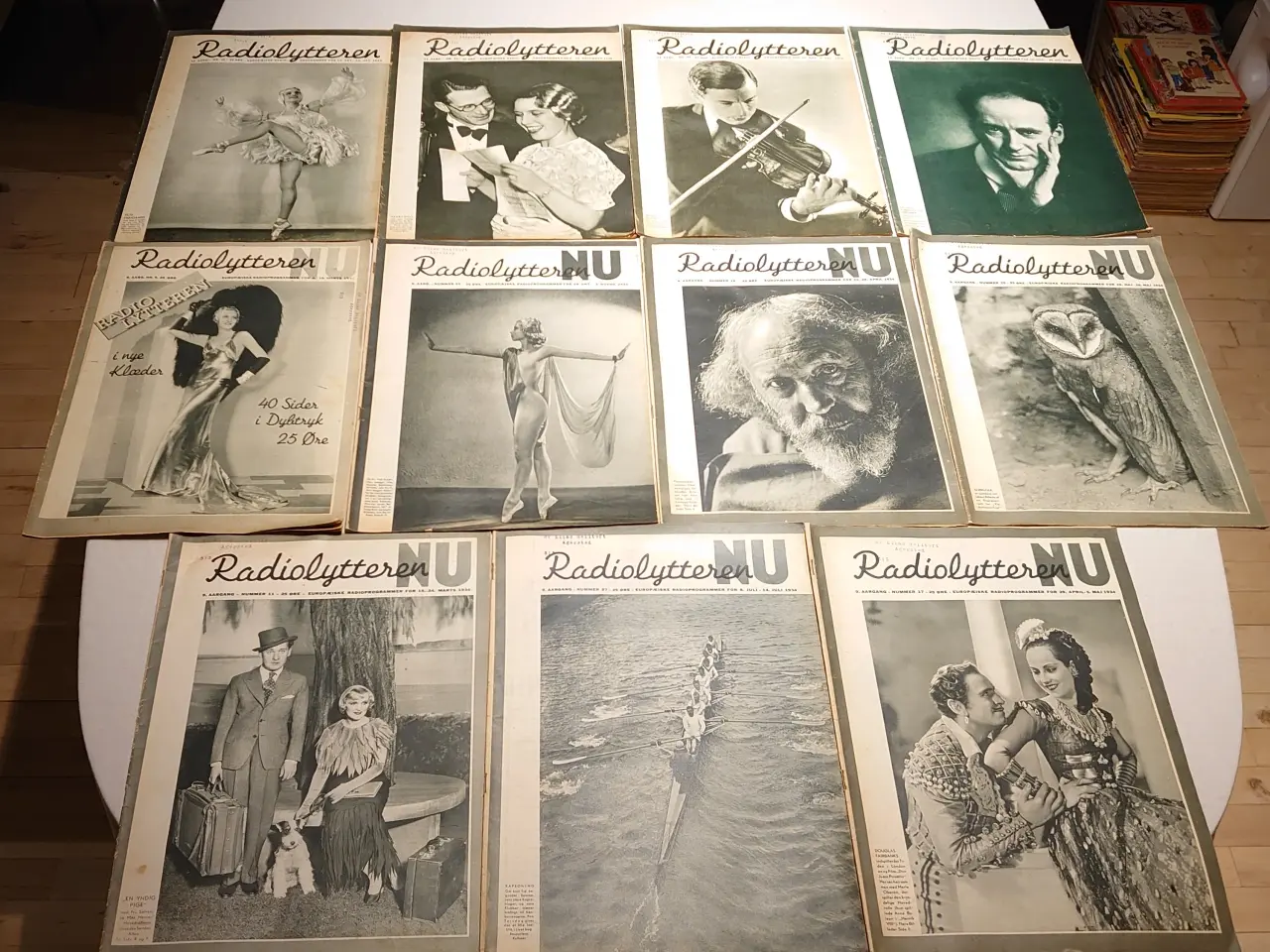 Billede 1 - 11 stk sjældne "Radiolytteren NU" fra 1934 og 36.