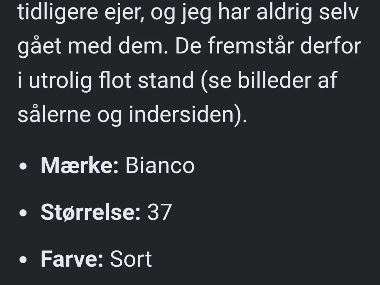 Billede 9 - Smukke klassiske sorte pumps/stiletter fra Bianco