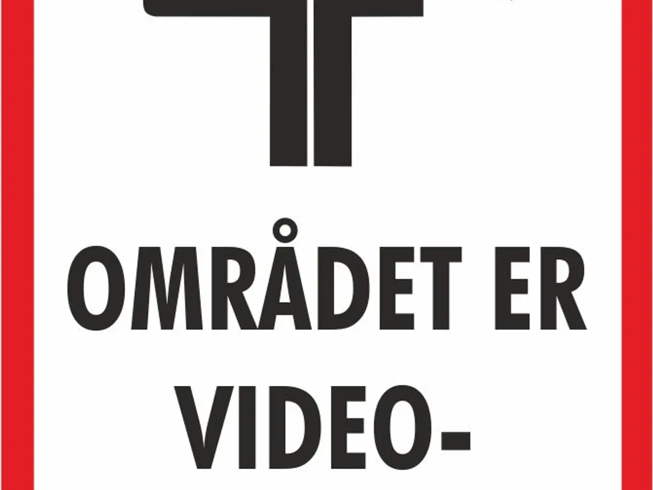 Billede 2 - Skilte med "Overvågning" "Parkering forbudt"