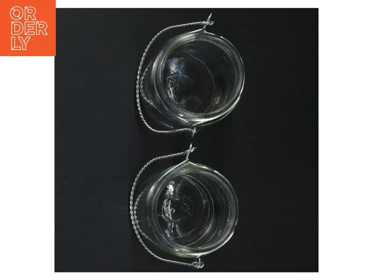 Billede 2 - Glas lanterner med håndtag (str. 9 cm. 2 styk)