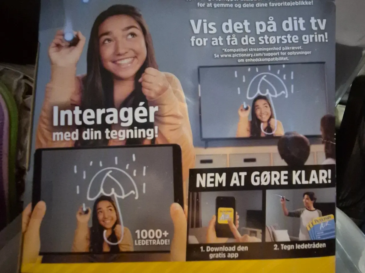 Billede 2 - Pictionary tegn i luften ny i emballage