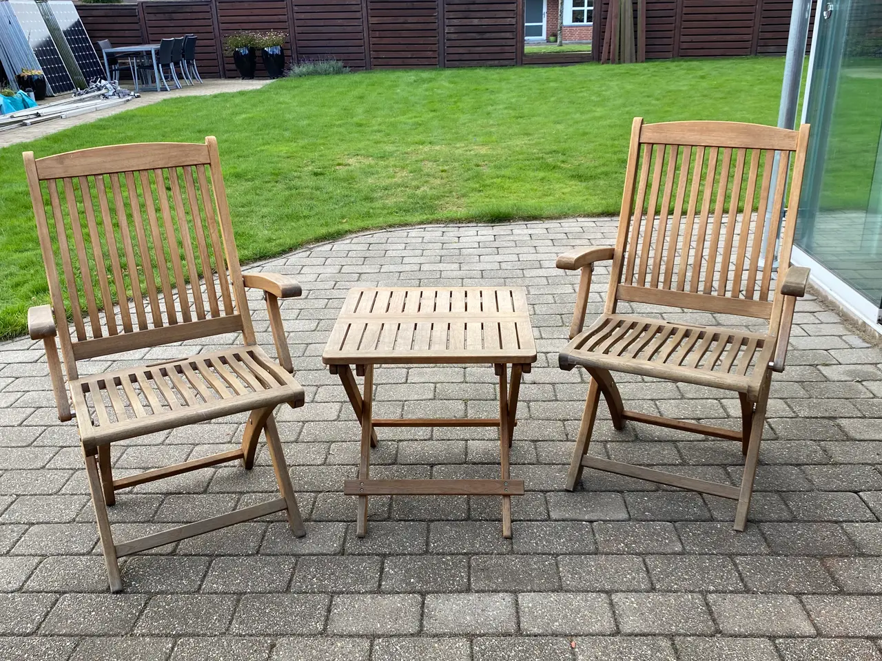 Billede 1 - Café sæt i teak træ