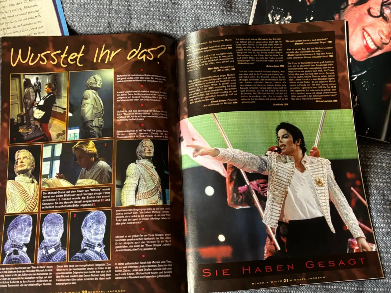 Billede 10 - 5 vintages Michael Jackson blade sælges samlet