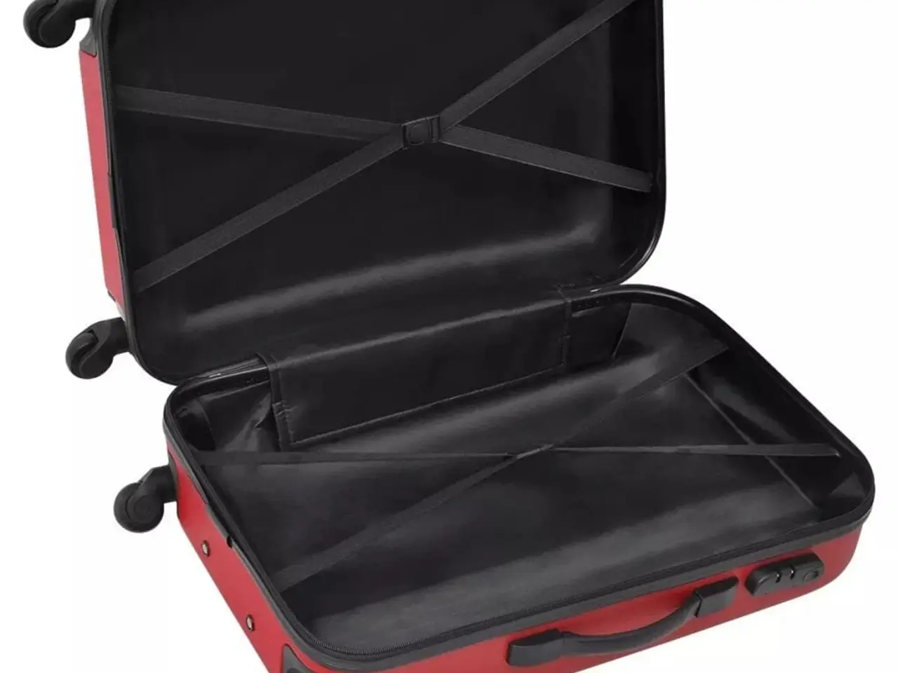 Billede 5 - Hardcase trolleysæt 45,5/55/66 cm rød