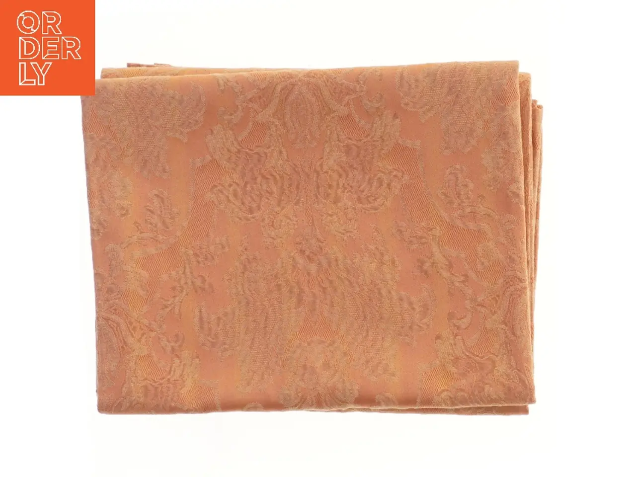 Billede 1 - Orange mønstret dug 138x215 cm (str. 138x215 cm)