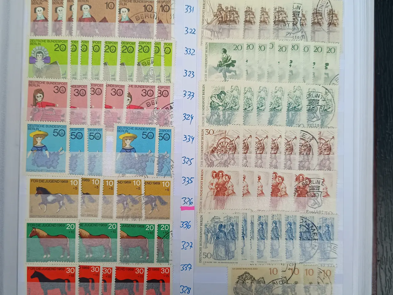 Billede 17 - Berlin samling postfrisk og stemplet