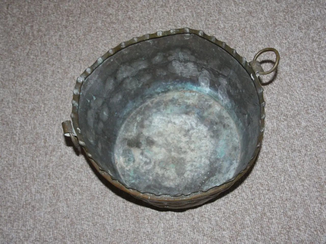 Billede 3 - Brænde spand lidt slidt diam. 34 cm
